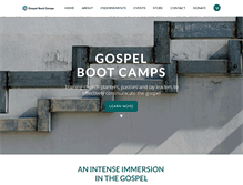 Tablet Screenshot of gospelbootcamps.org